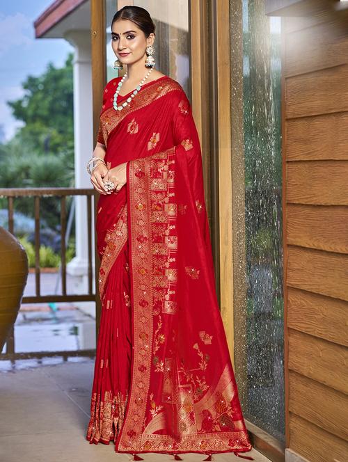 women self design banarasi saree with blouse - 21671338 -  Standard Image - 0