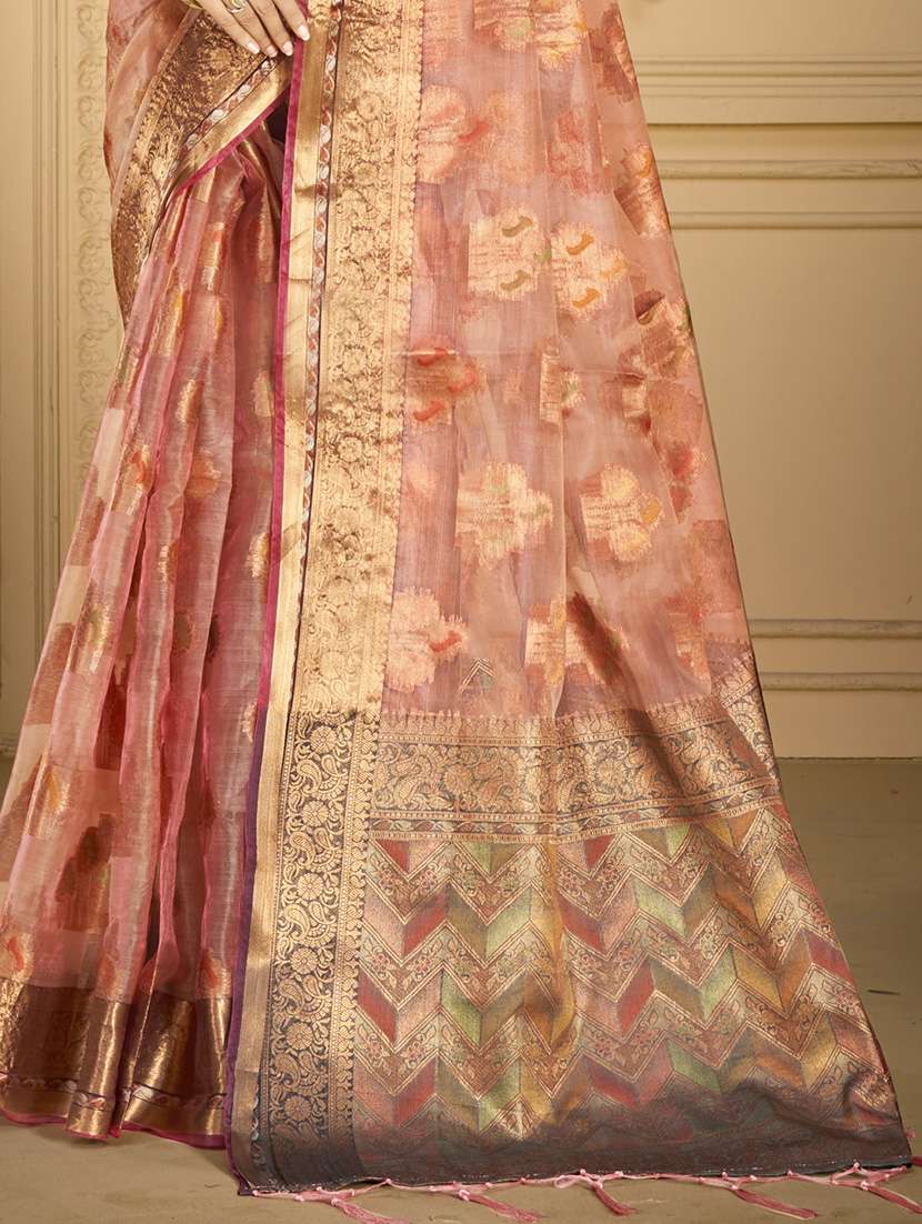 women self design chanderi saree with blouse - 21671357 -  Standard Image - 2