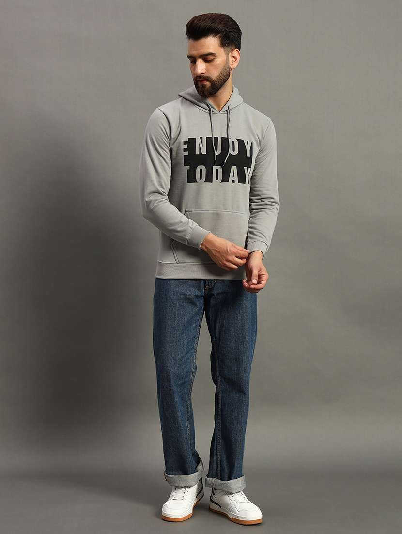 men long sleeves chest print sweatshirt - 21672169 -  Standard Image - 2