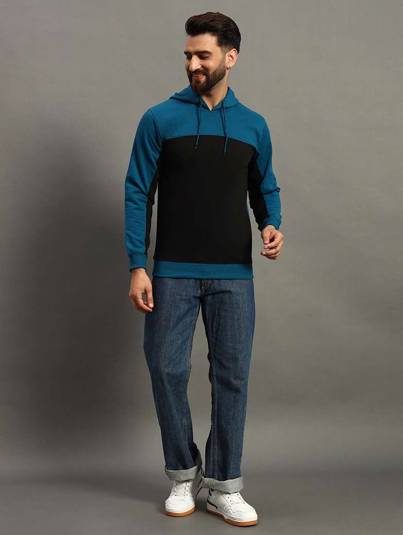 men long sleeve color block sweatshirt - 21672173 -  Standard Image - 2