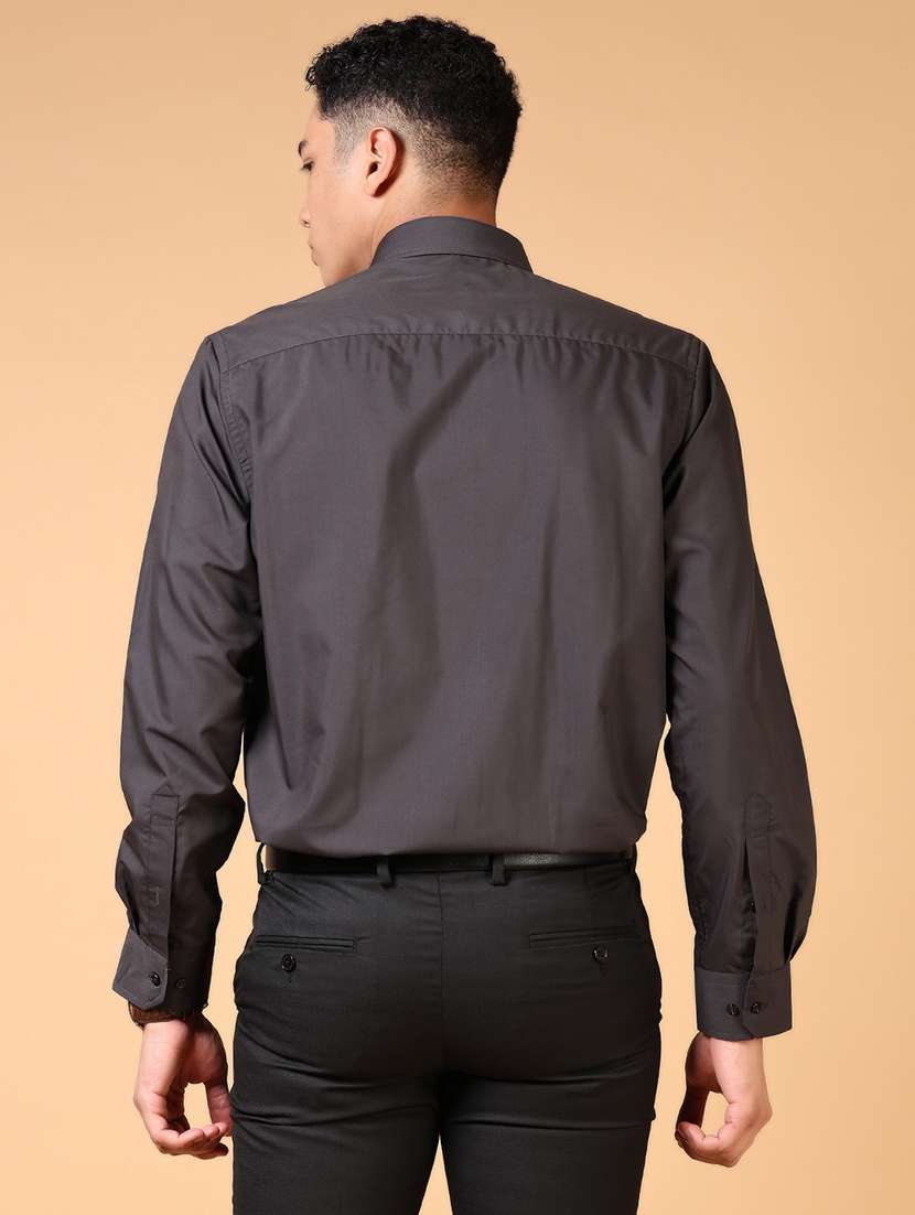 men solid long sleeve formal shirt - 21672238 -  Standard Image - 2