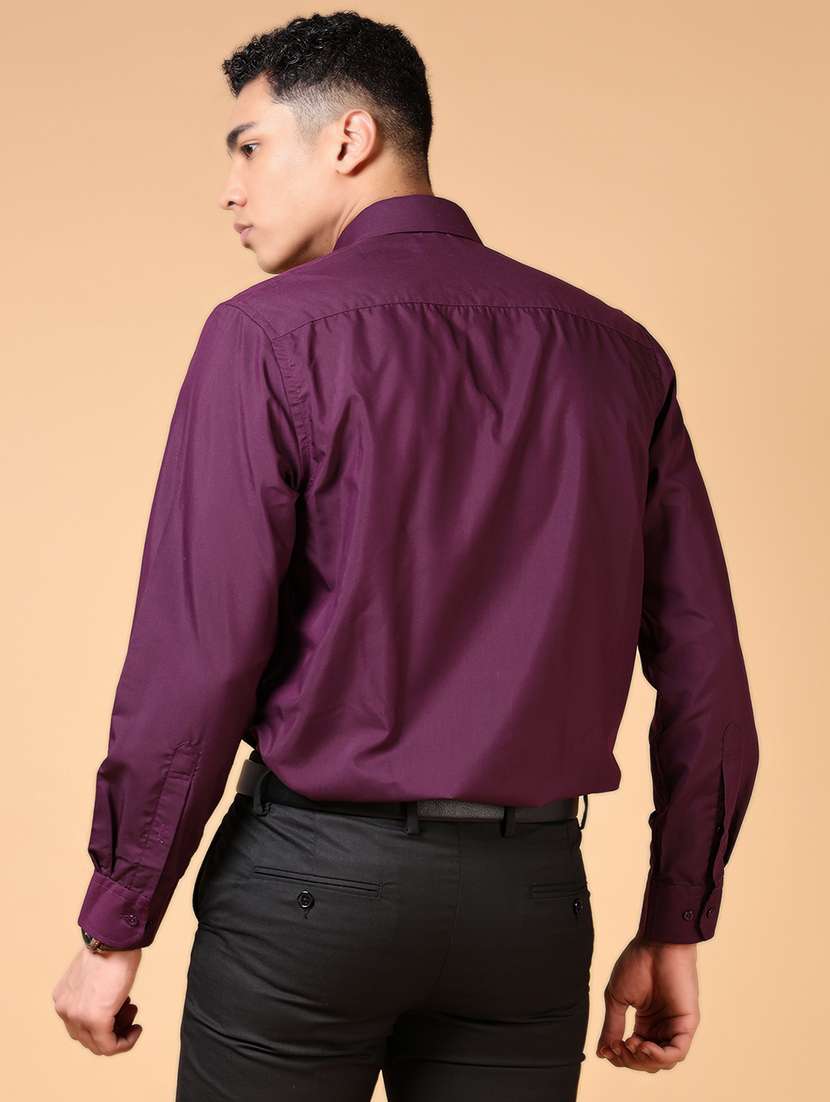 men solid long sleeve formal shirt - 21672239 - Standard Image - 2