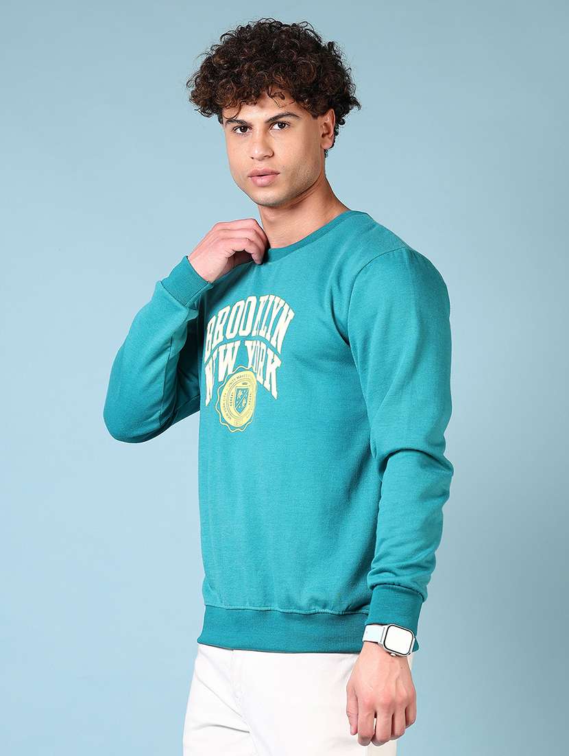 men front print long sleeve sweatshirt - 21672295 -  Standard Image - 2