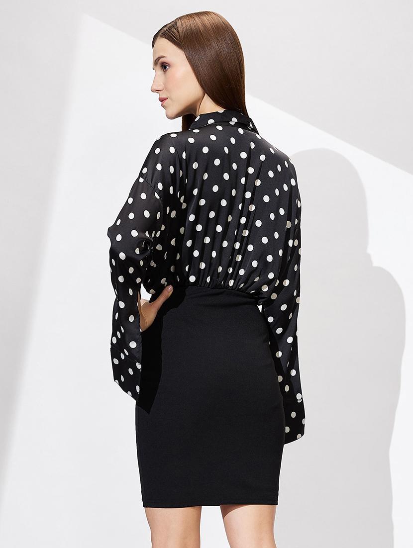 women polka dots bodycon dress - 21672391 - Standard Image - 2