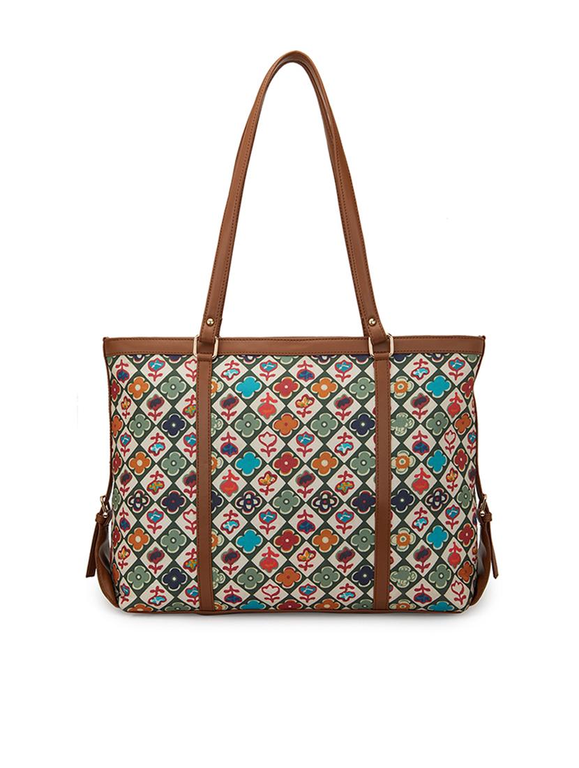 women floral printed tote bag - 21672397 - Zoom Image - 0
