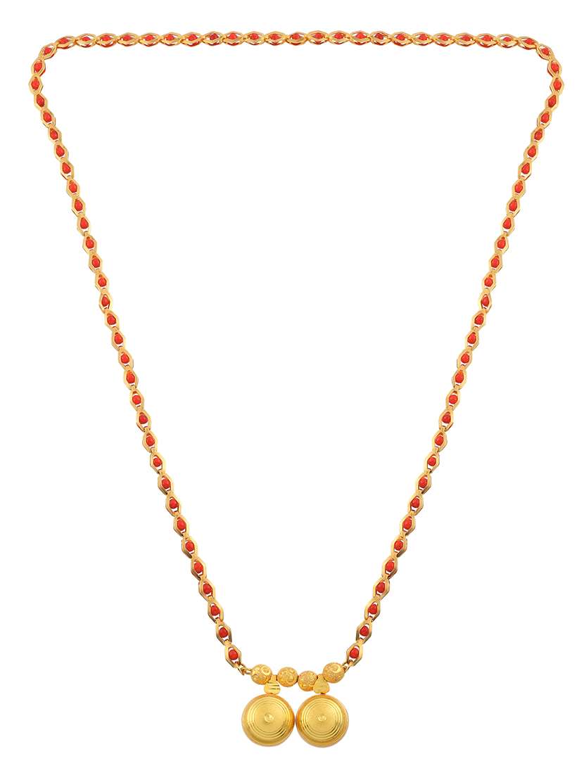 gold plated traditional mangalsutra for women - 21672780 -  Standard Image - 2