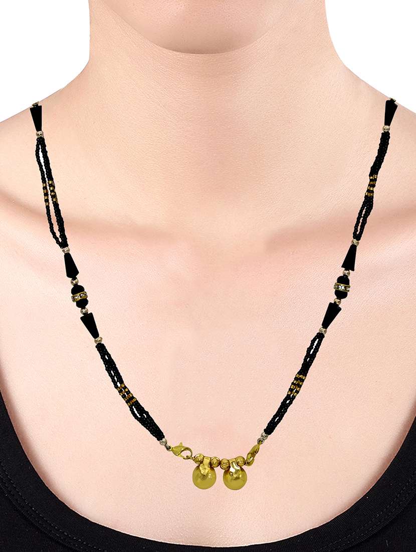 gold plated traditional mangalsutra for women - 21672784 -  Standard Image - 2
