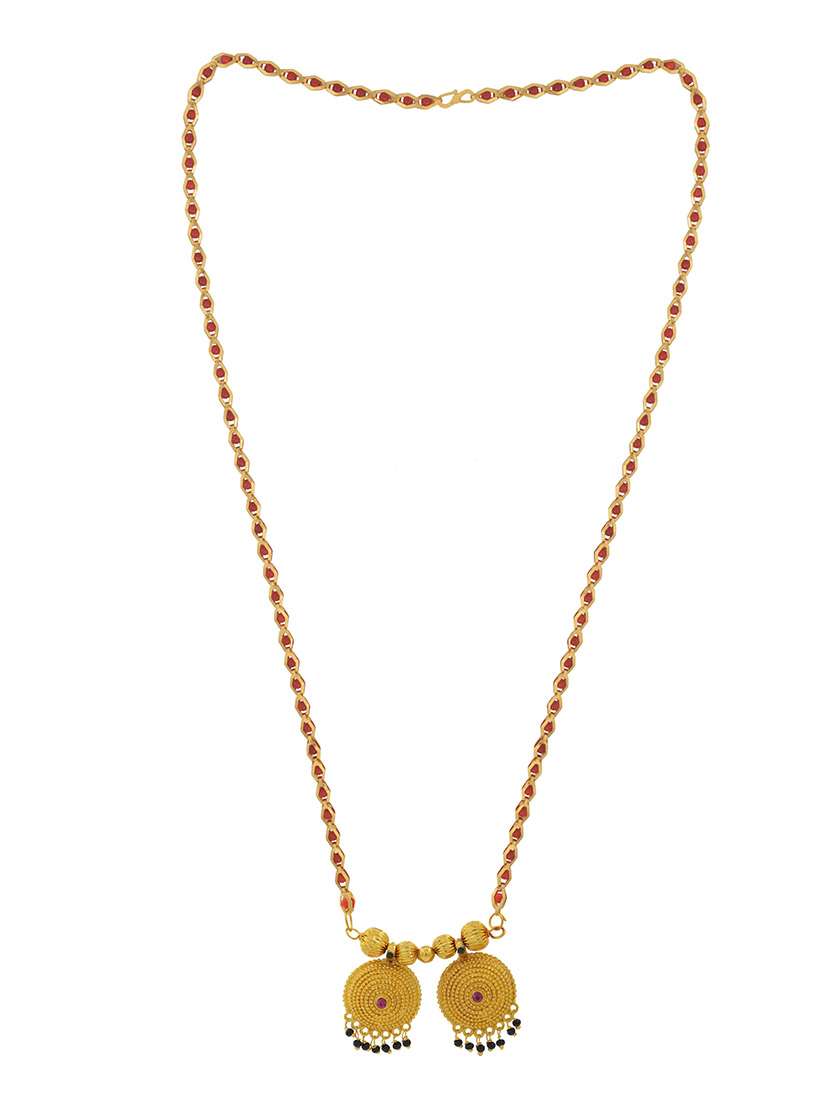 gold plated traditional mangalsutra for women - 21672787 -  Standard Image - 2