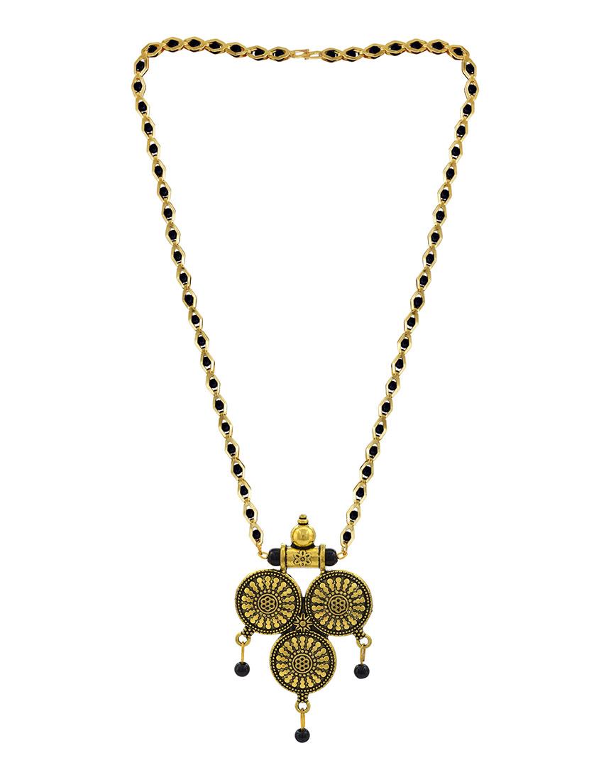 gold plated traditional mangalsutra for women - 21672788 - Standard Image - 2