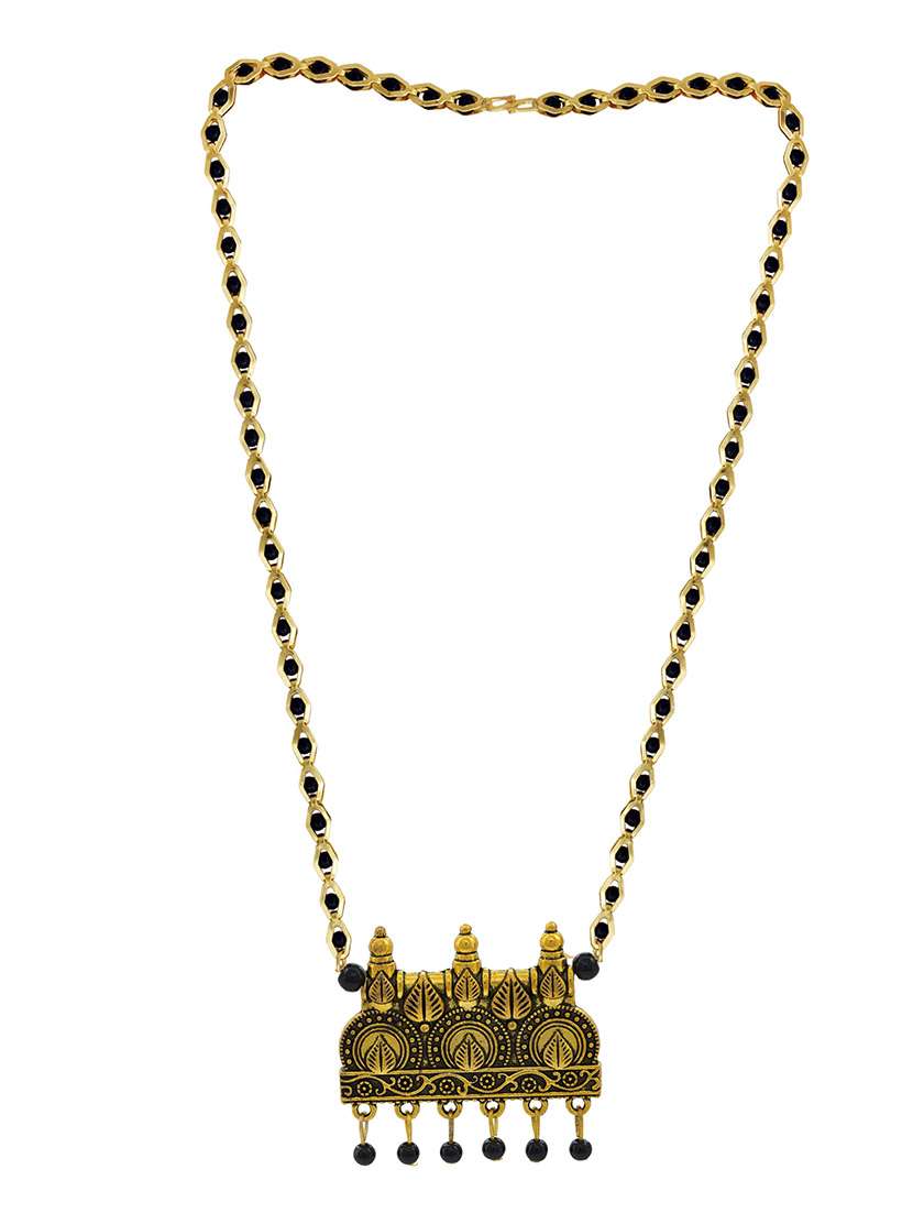 gold plated traditional mangalsutra for women - 21672789 -  Standard Image - 2