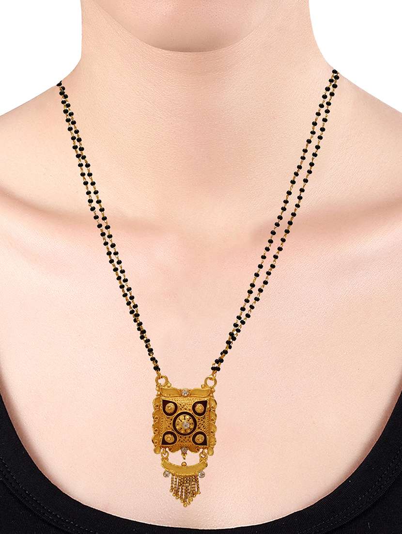 gold plated traditional mangalsutra for women - 21672800 -  Standard Image - 2