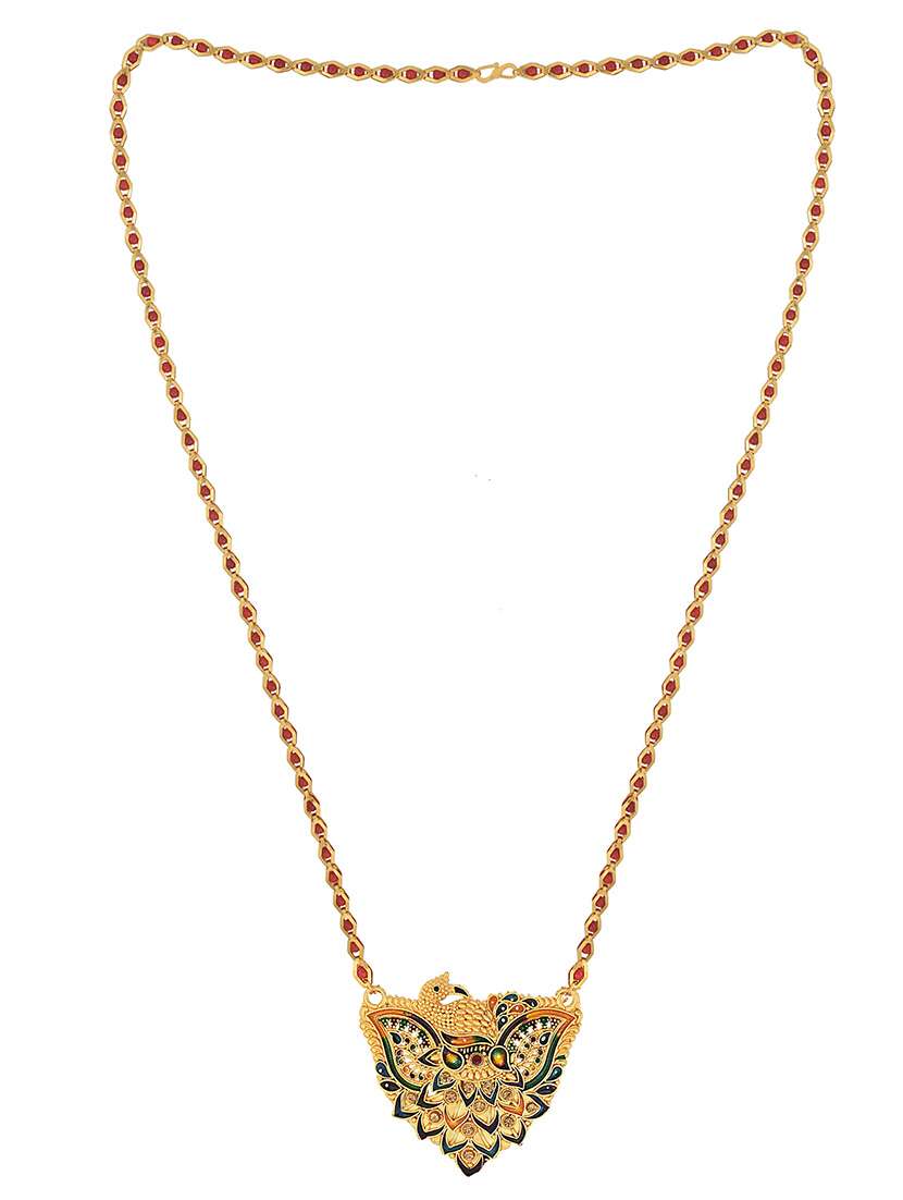 gold plated traditional mangalsutra for women - 21672802 -  Standard Image - 2
