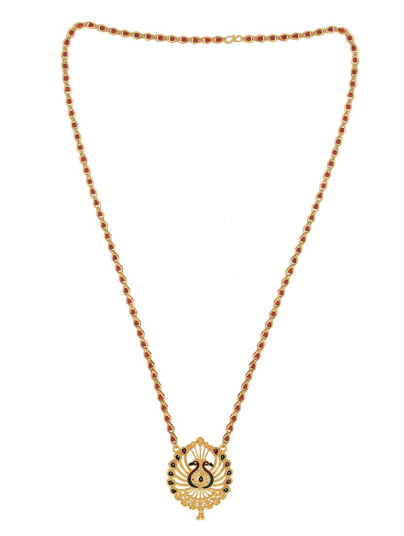 gold plated traditional mangalsutra for women - 21672803 -  Standard Image - 2