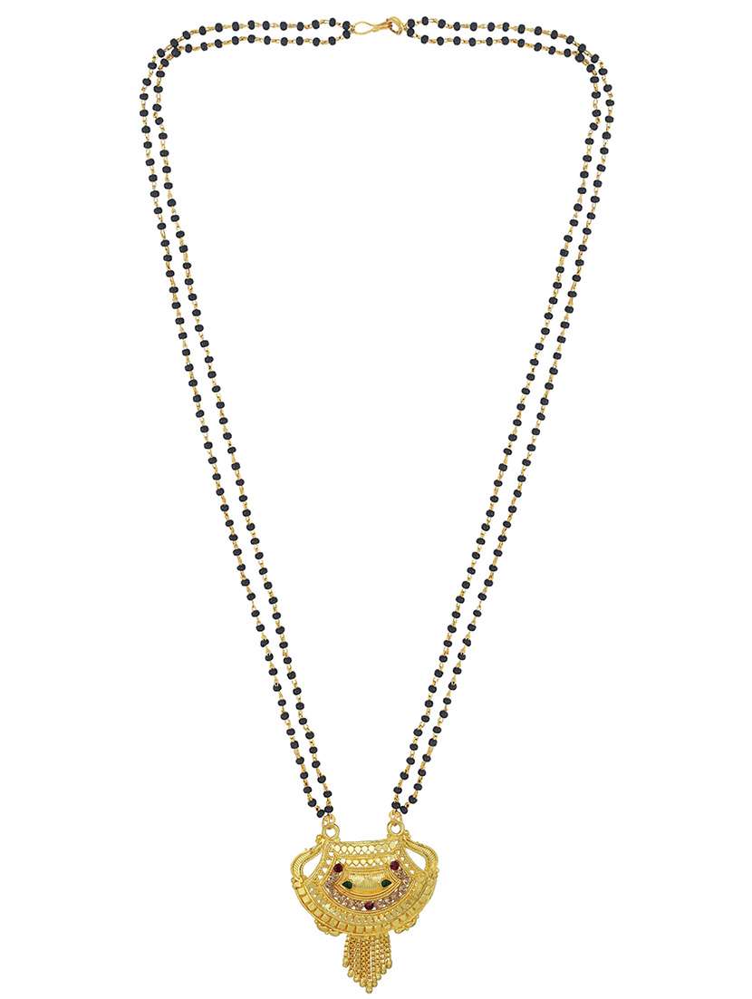 gold plated traditional mangalsutra for women - 21672814 -  Standard Image - 2