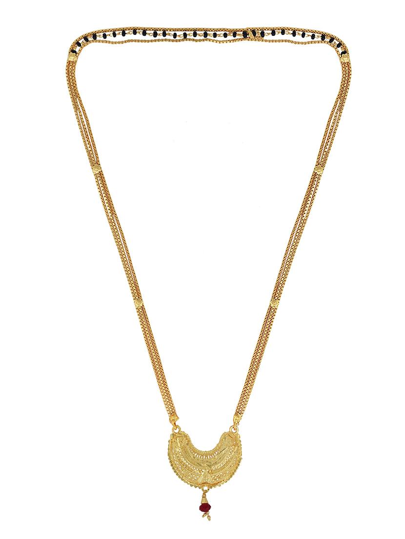 gold plated traditional mangalsutra for women - 21672835 - Standard Image - 2