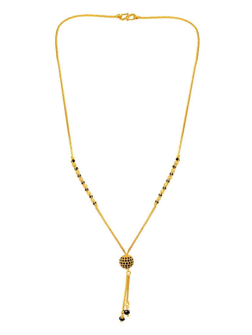 gold plated traditional mangalsutra for women - 21672836 -  Standard Image - 2