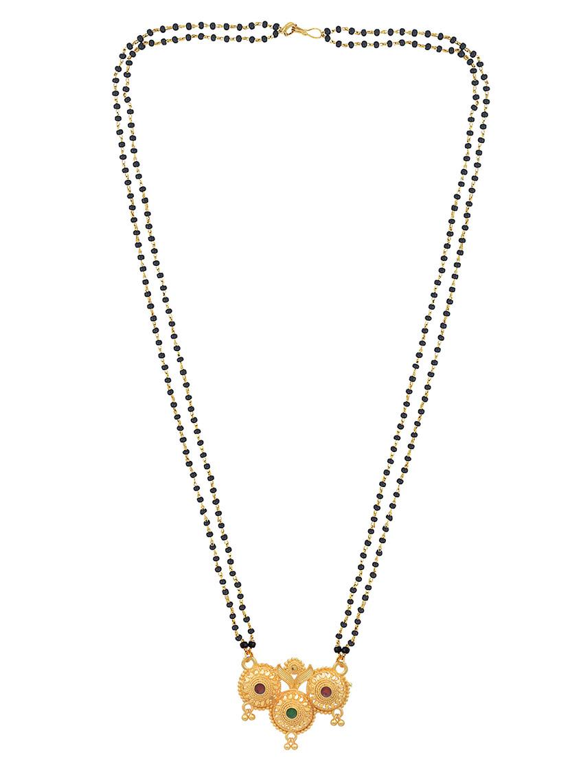gold plated traditional mangalsutra for women - 21672843 - Standard Image - 2
