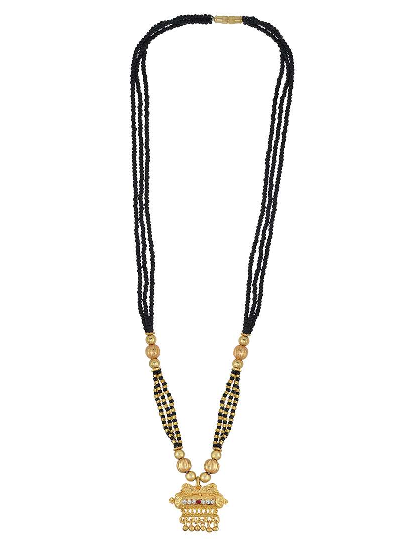 gold plated traditional mangalsutra for women - 21672852 -  Standard Image - 2