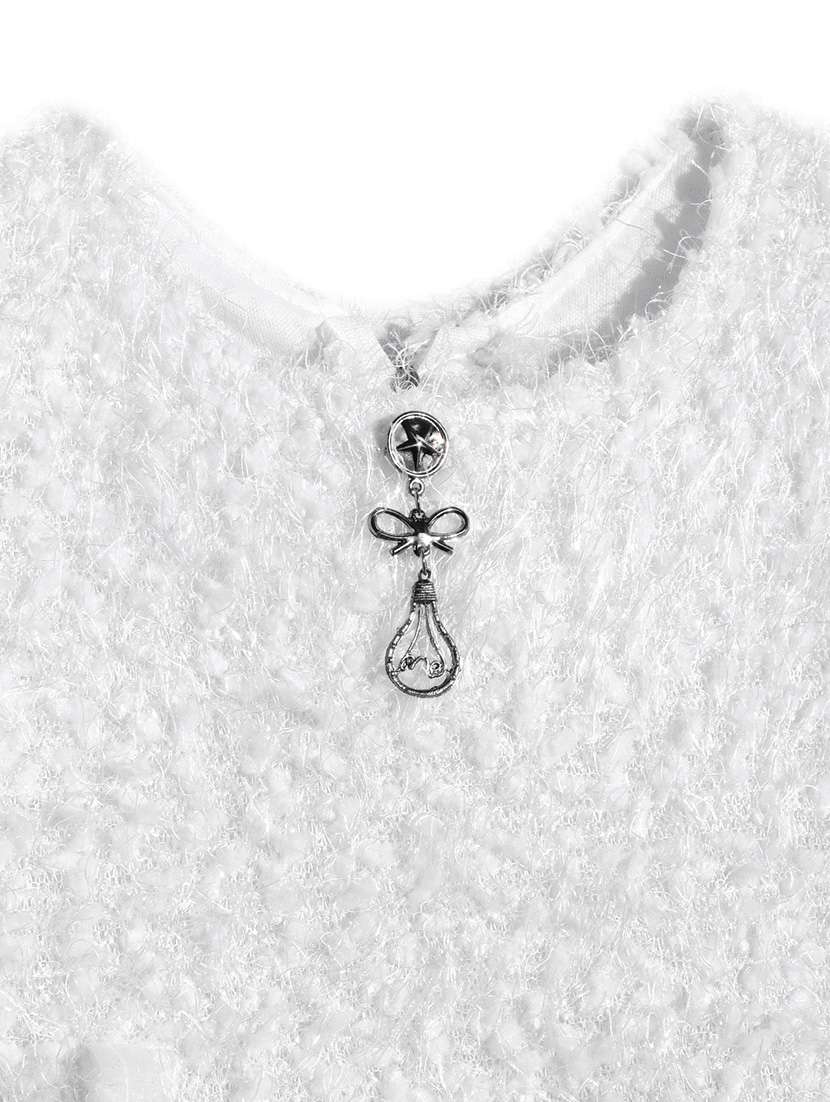 girls round neck self design woolen frock - 21672968 -  Standard Image - 2