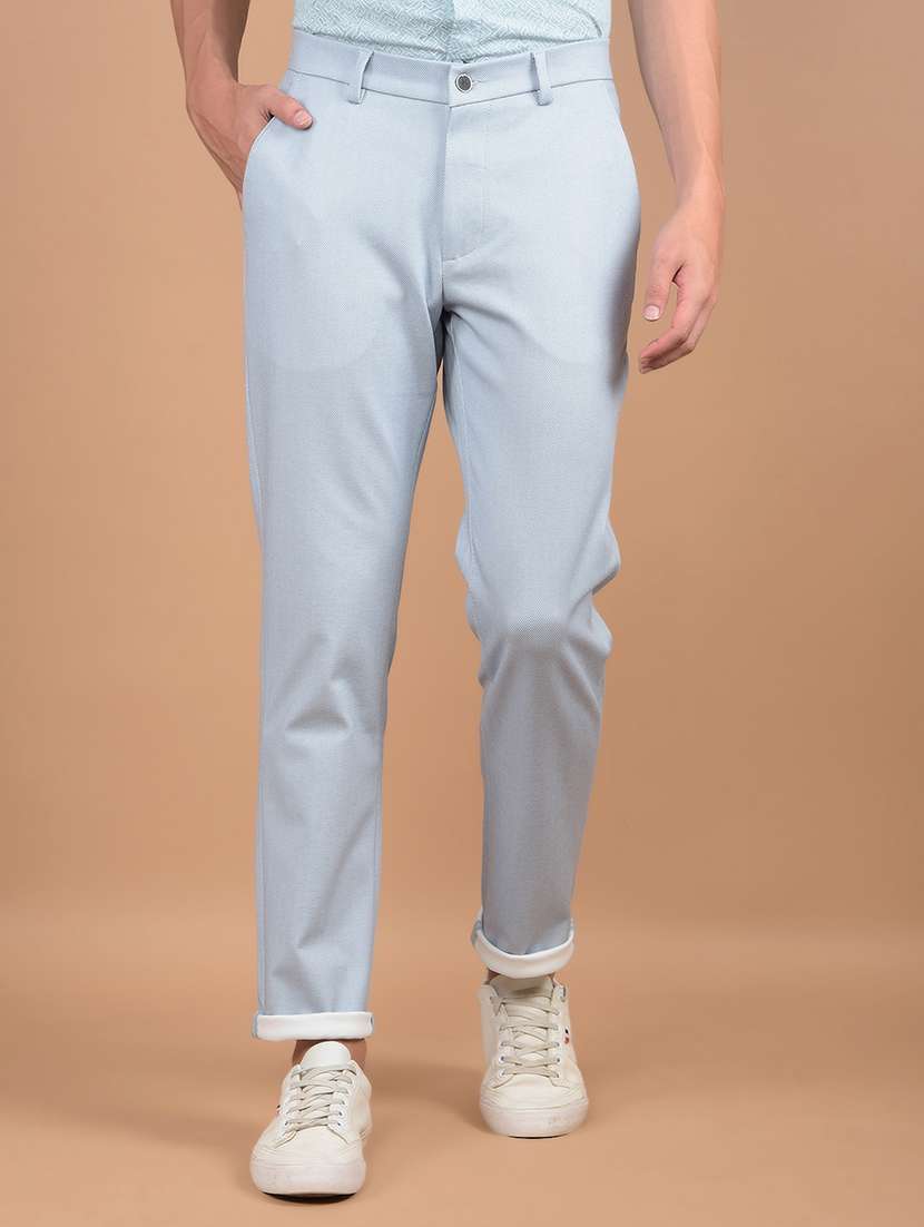 men solid mid rise chinos  - 21673018 -  Zoom Image - 0