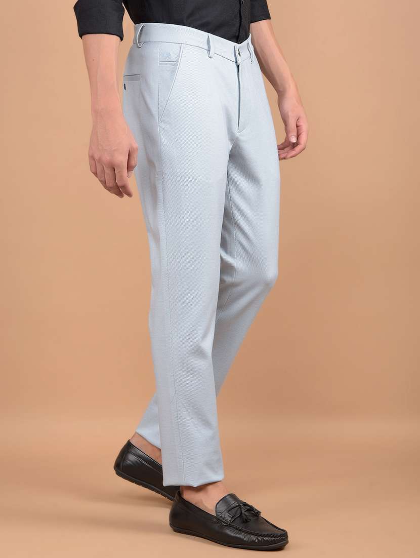men solid mid rise chinos - 21673019 - Standard Image - 2