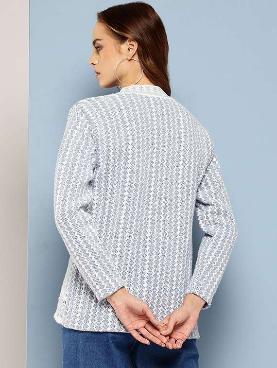 women self designed long sleeves cardigan - 21673190 - Standard Image - 2
