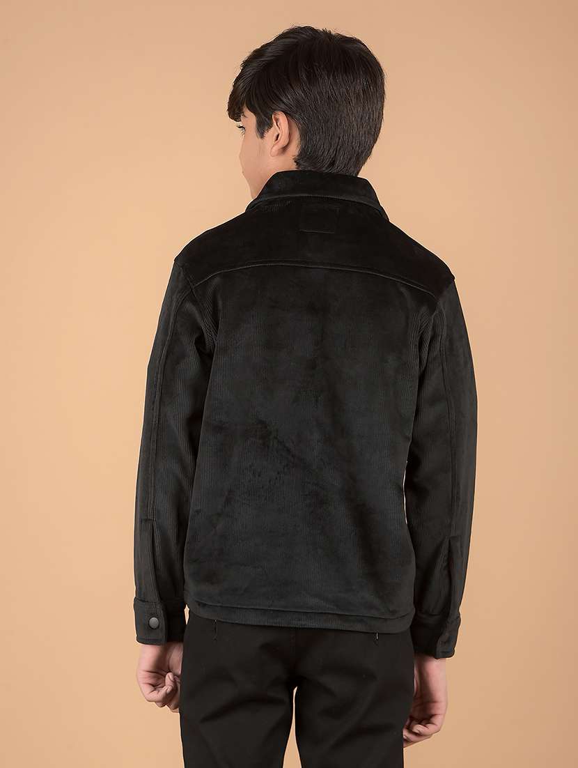 boys long sleeve solid shackets - 21673320 -  Standard Image - 2