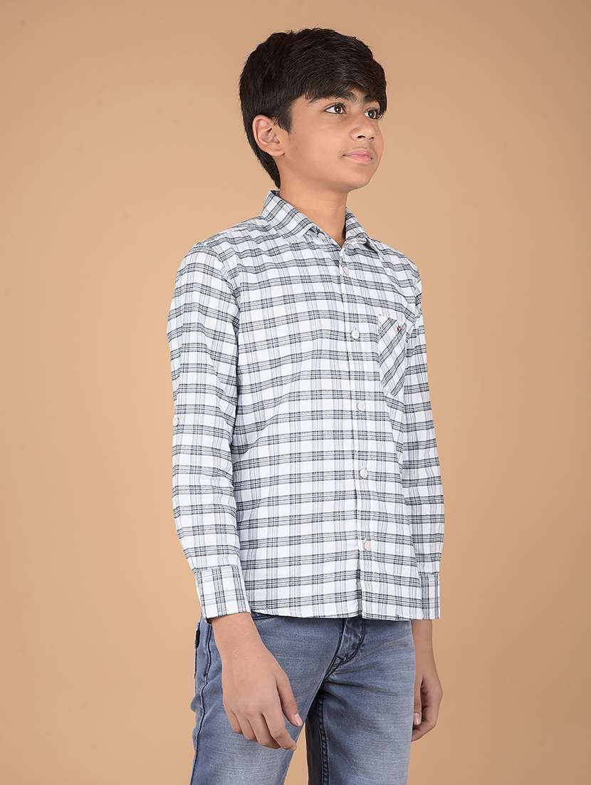 boys long sleeve checkered shirt - 21673322 -  Standard Image - 2