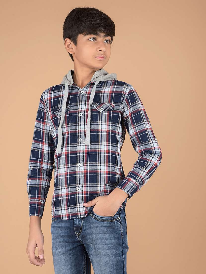 boys long sleeve checkered shirt - 21673326 -  Standard Image - 2