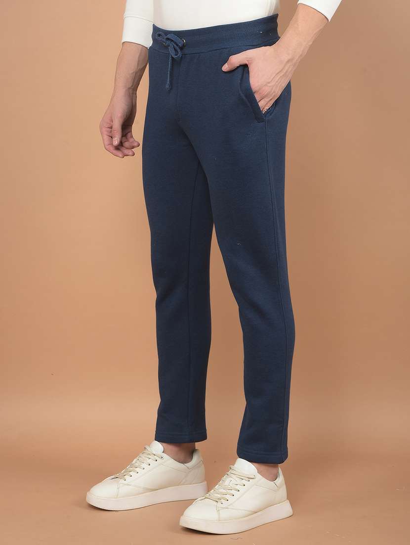 men solid mid rise track pant - 21673419 -  Standard Image - 2