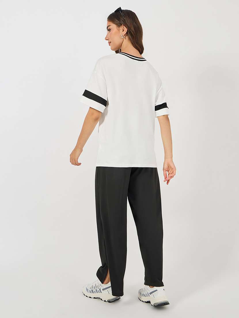 women typography print active wear co-ord set - 21673741 -  Standard Image - 2