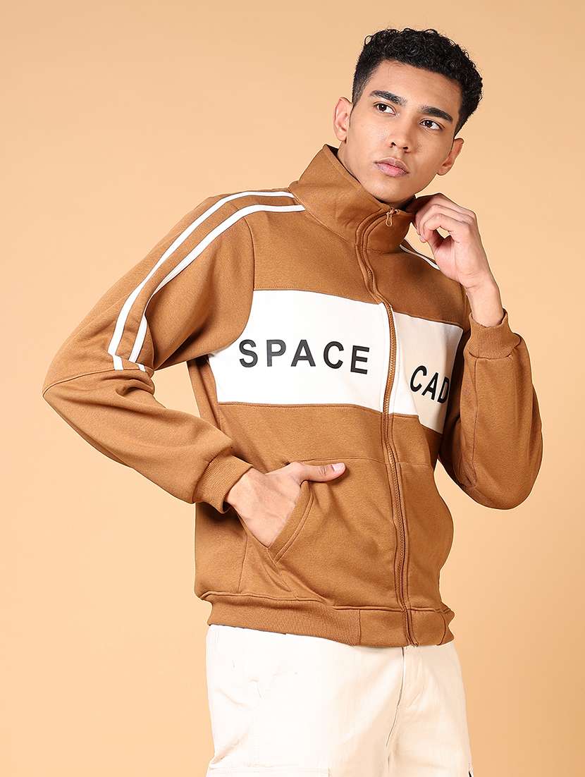 men long sleeves color block sweatshirt - 21673941 -  Standard Image - 2