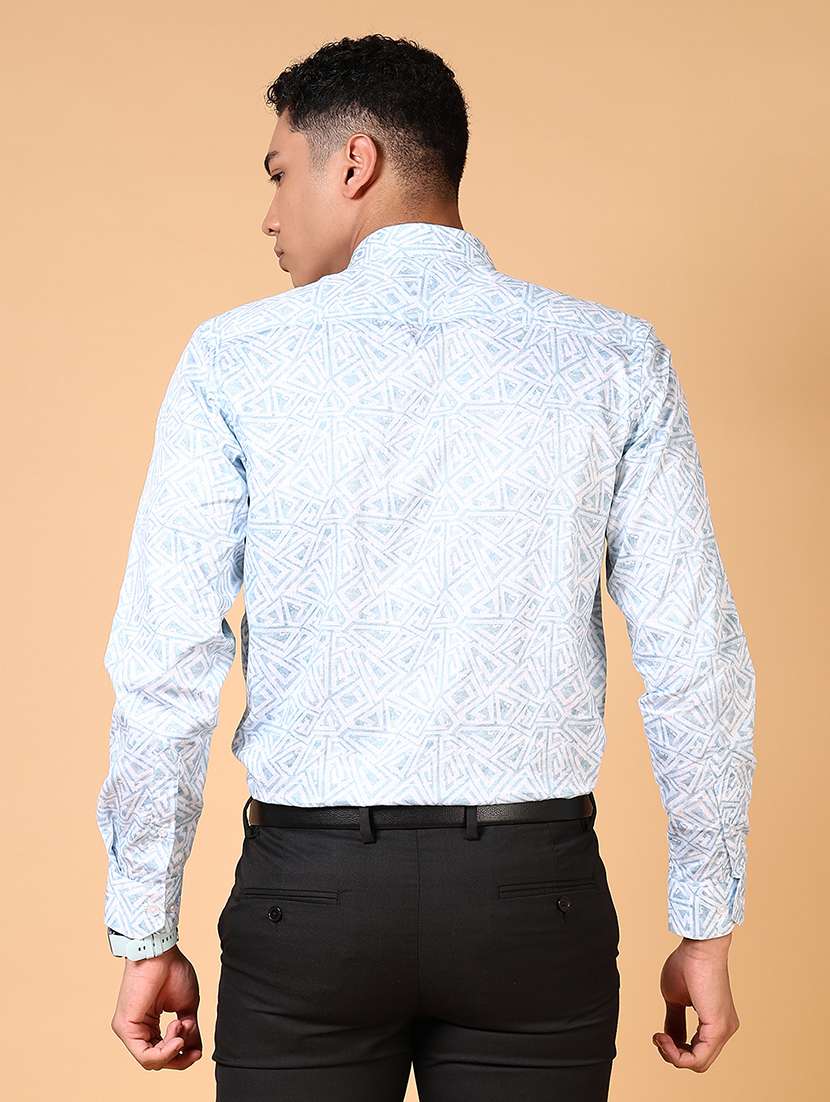 men printed long sleeve formal shirt - 21673977 -  Standard Image - 2