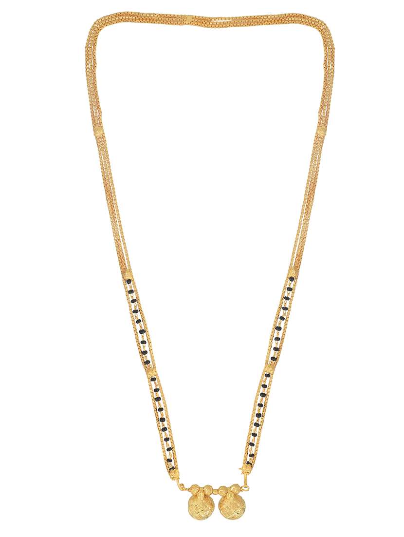 gold plated traditional mangalsutra for women - 21674017 -  Standard Image - 2