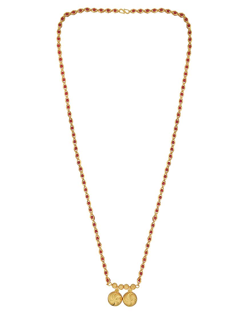 gold plated traditional mangalsutra for women - 21674018 - Standard Image - 2