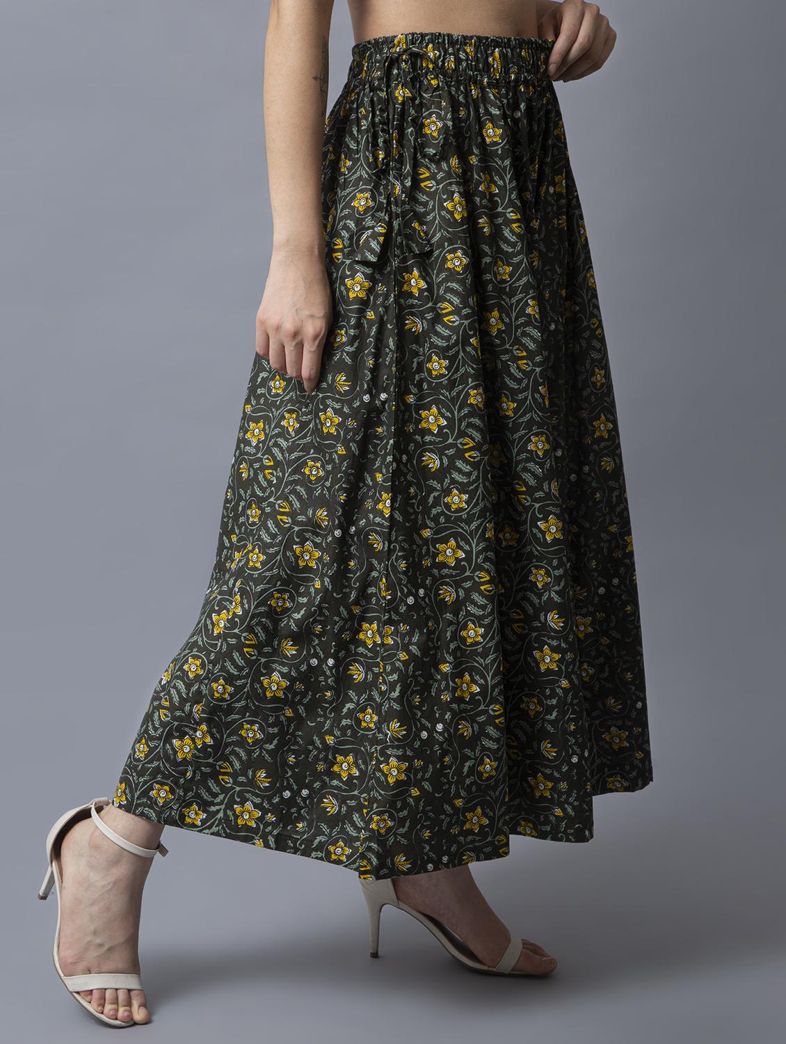 women floral printed flared palazzo - 21674053 - Standard Image - 2