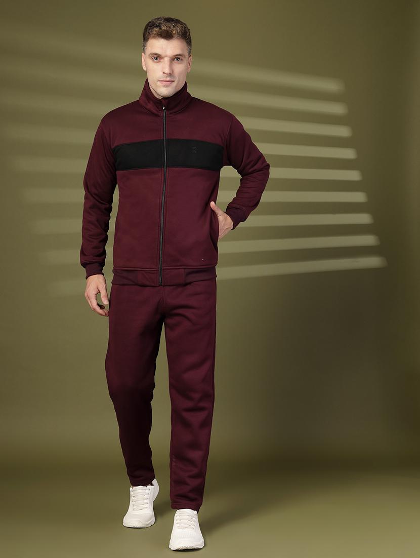 men tapred full length track suit