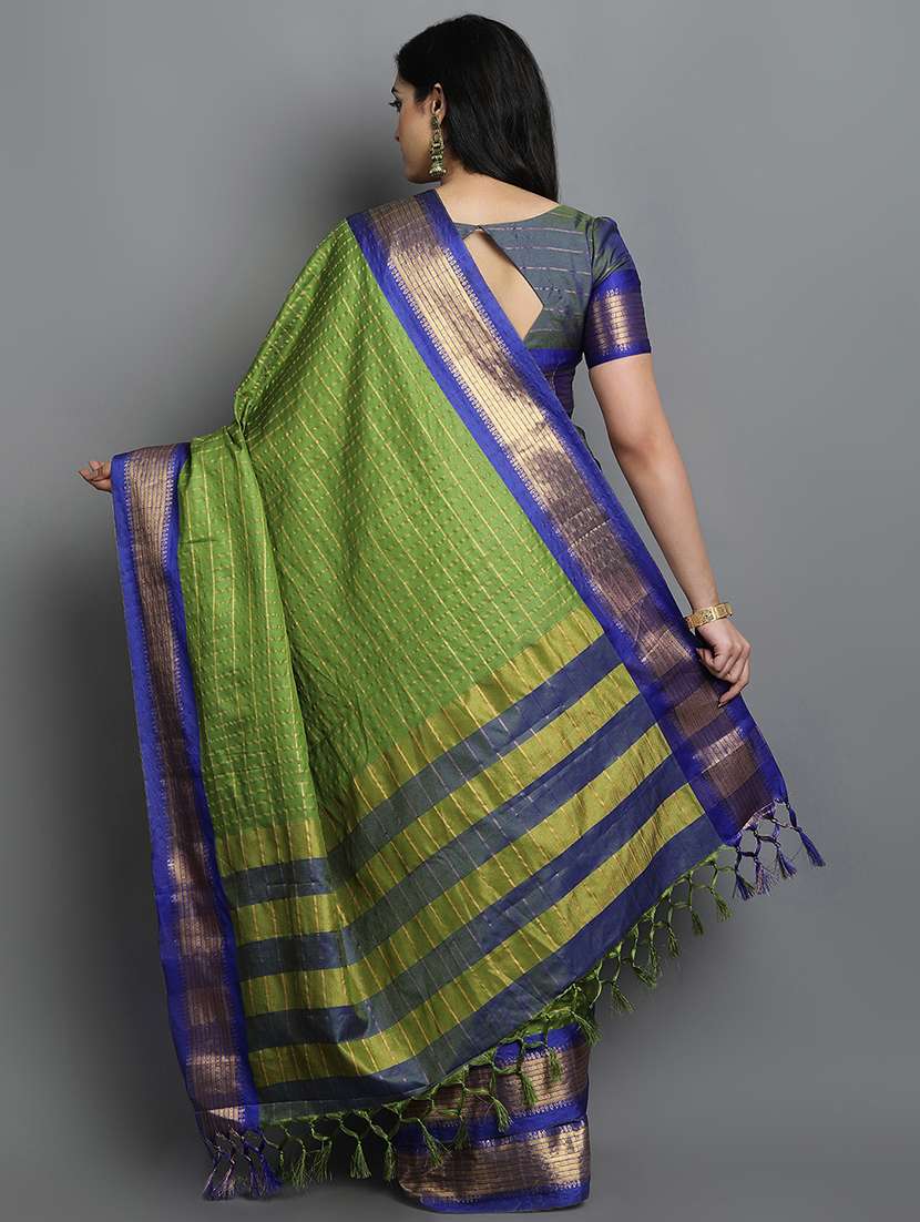 women check mysore saree - 21674595 -  Standard Image - 2