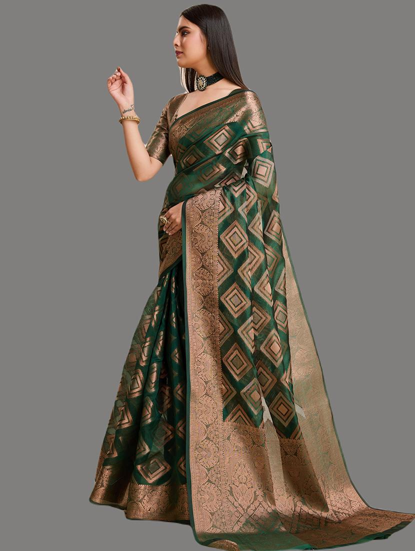 women zari work banarasi saree - 21674606 - Standard Image - 2