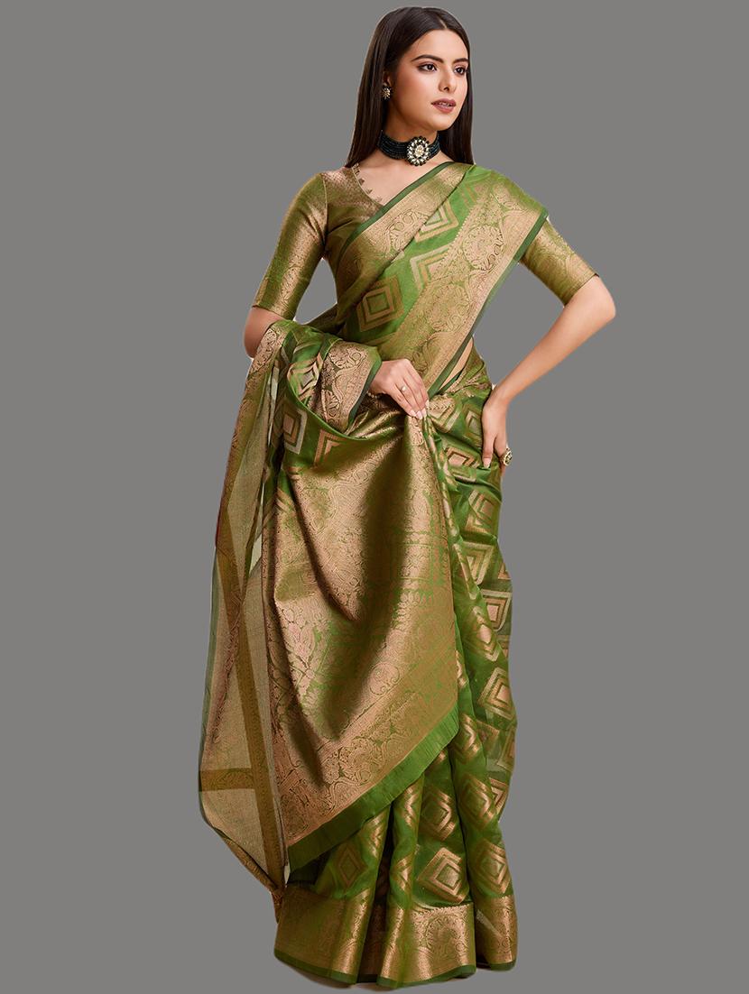 women zari work banarasi saree - 21674610 - Standard Image - 2