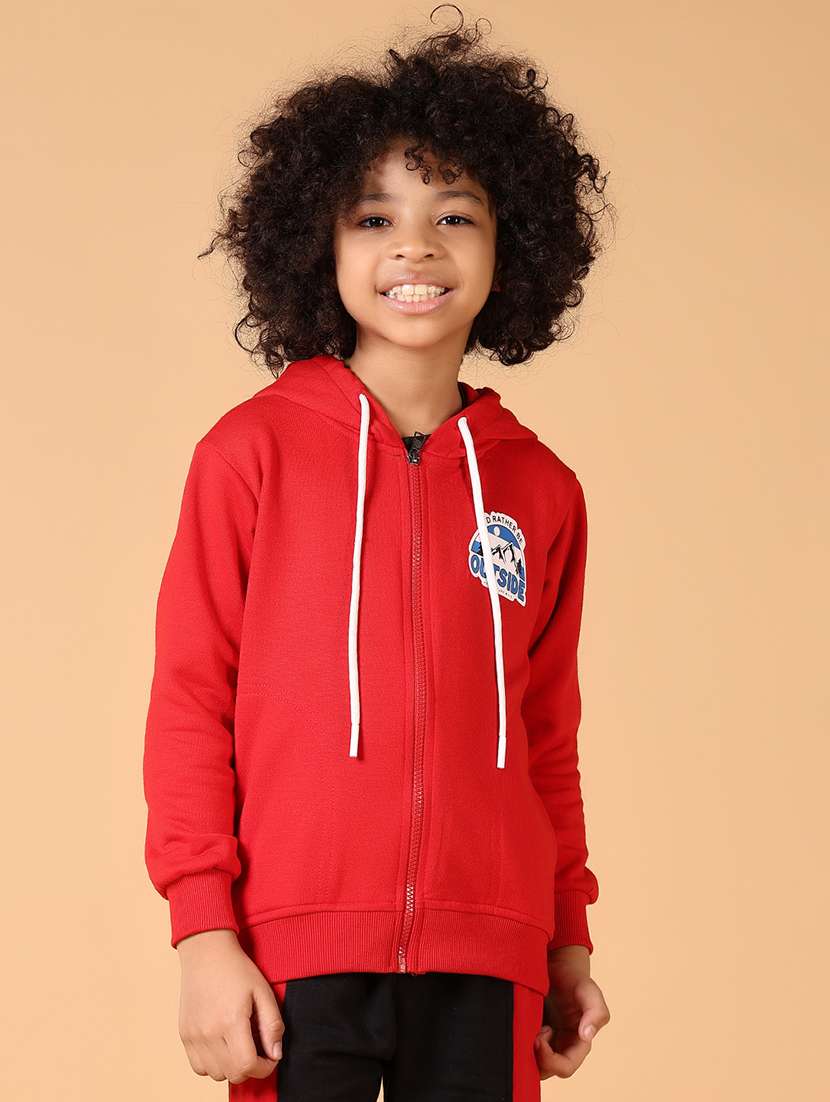 boys long sleeves placement print sweatshirt
