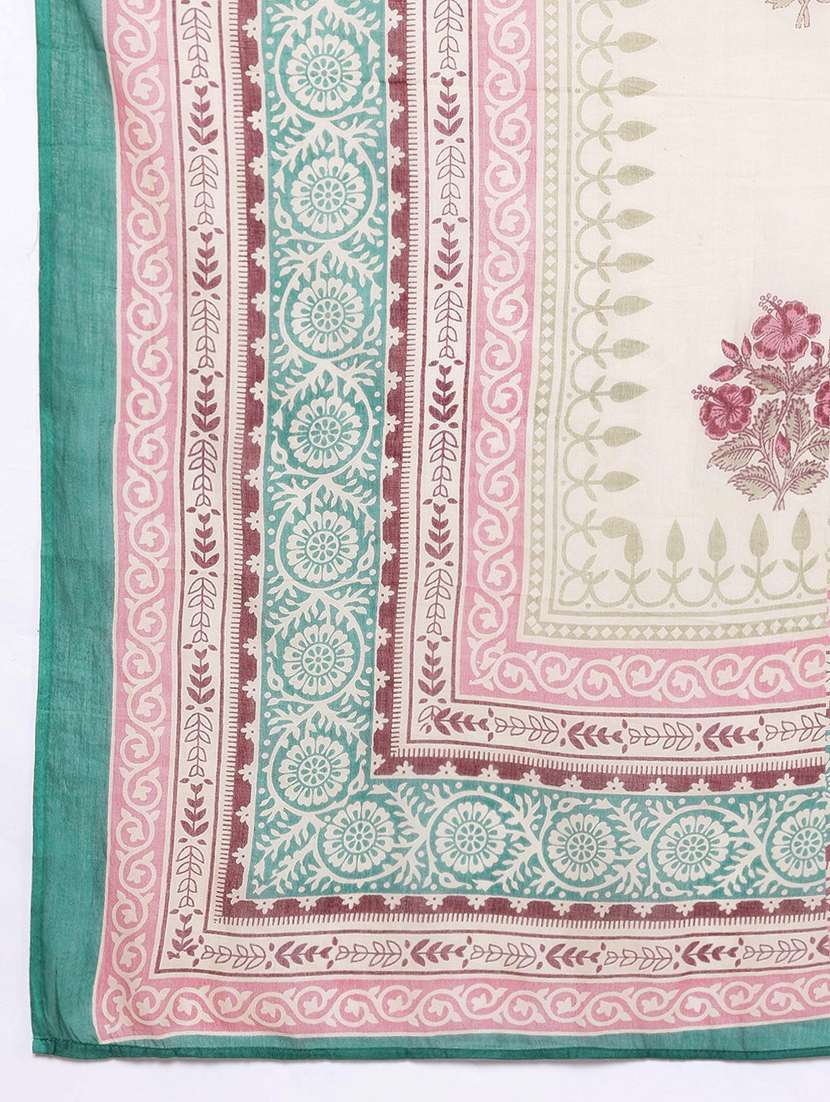 women three quarter sleeve kurta pant with dupatta set - 21675266 -  Standard Image - 7