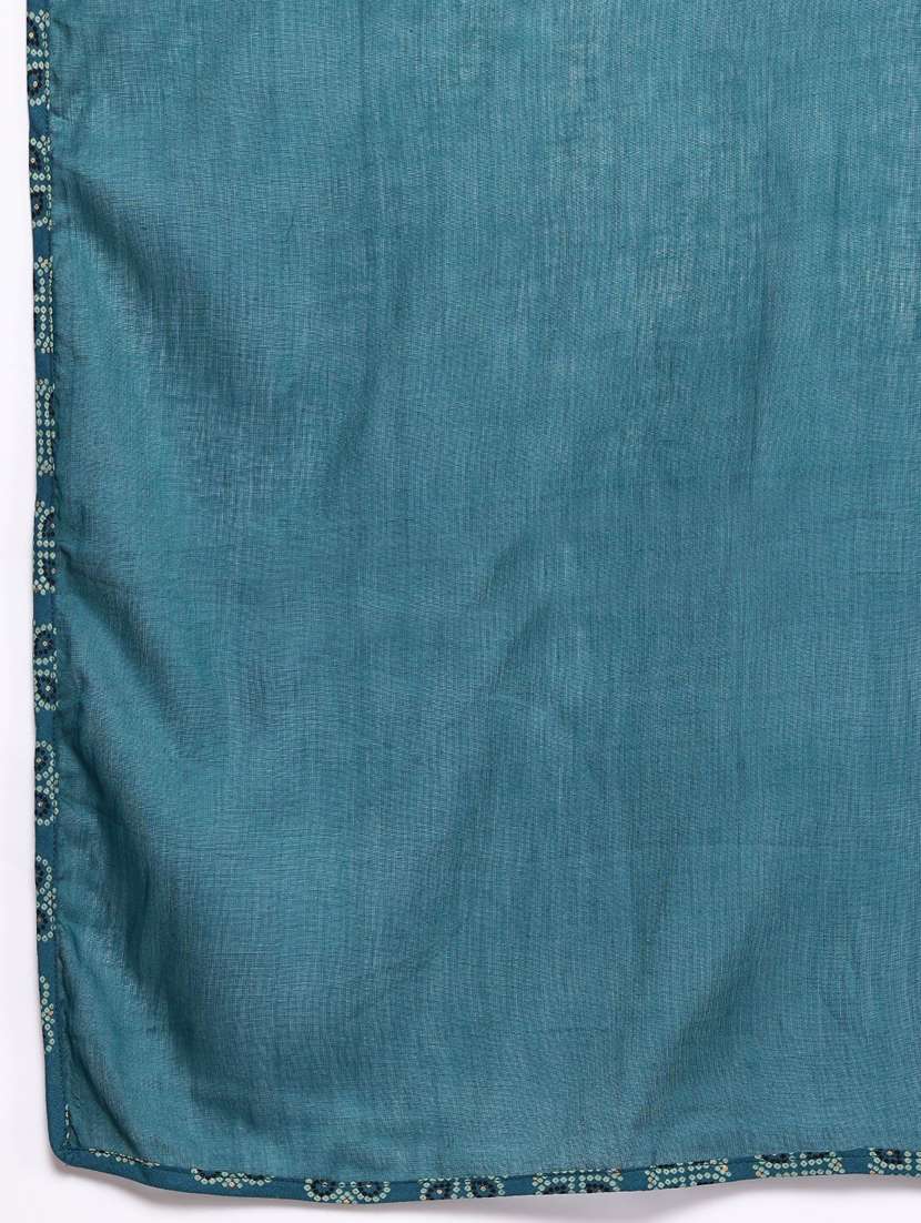 women three quarter sleeve kurta pant with dupatta set - 21675275 -  Standard Image - 7