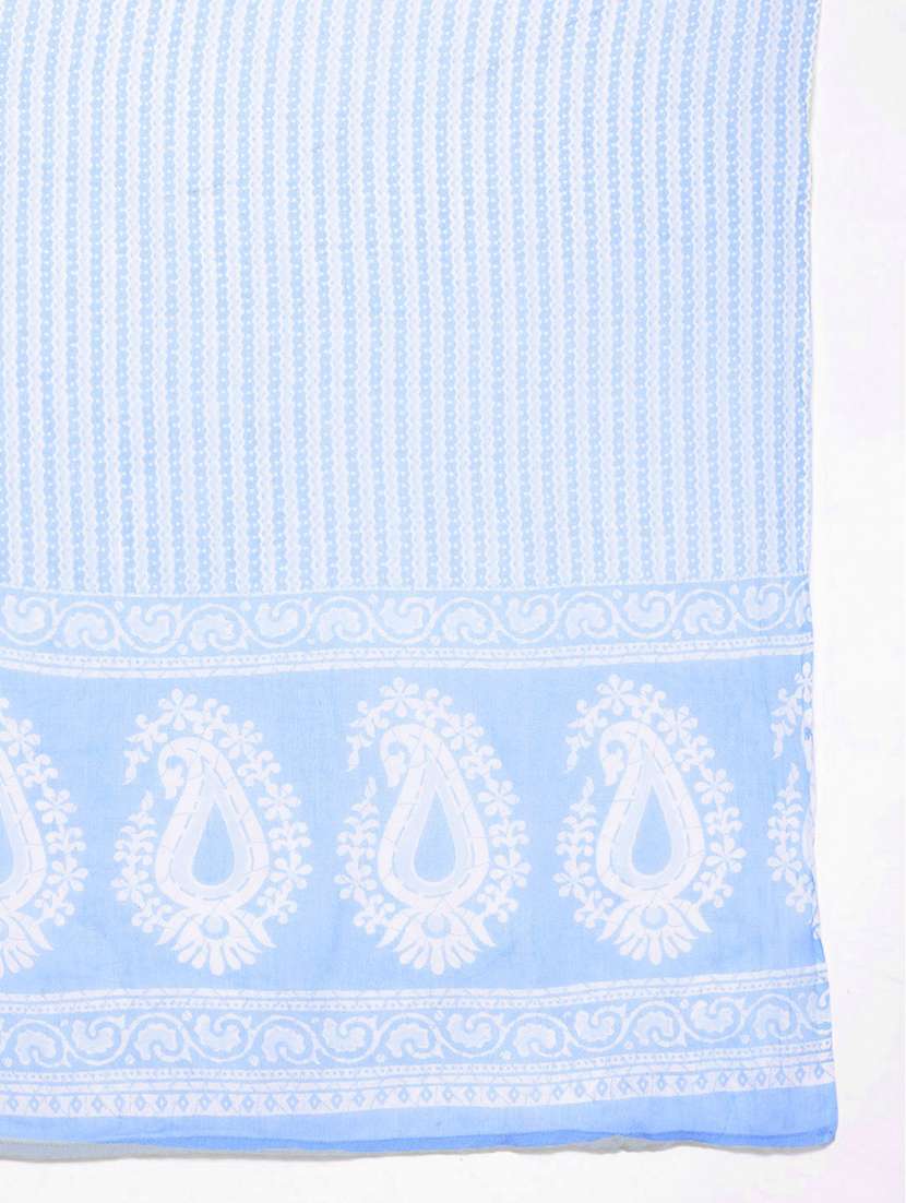 women three quarter sleeve kurta pant with dupatta set - 21675304 -  Standard Image - 7