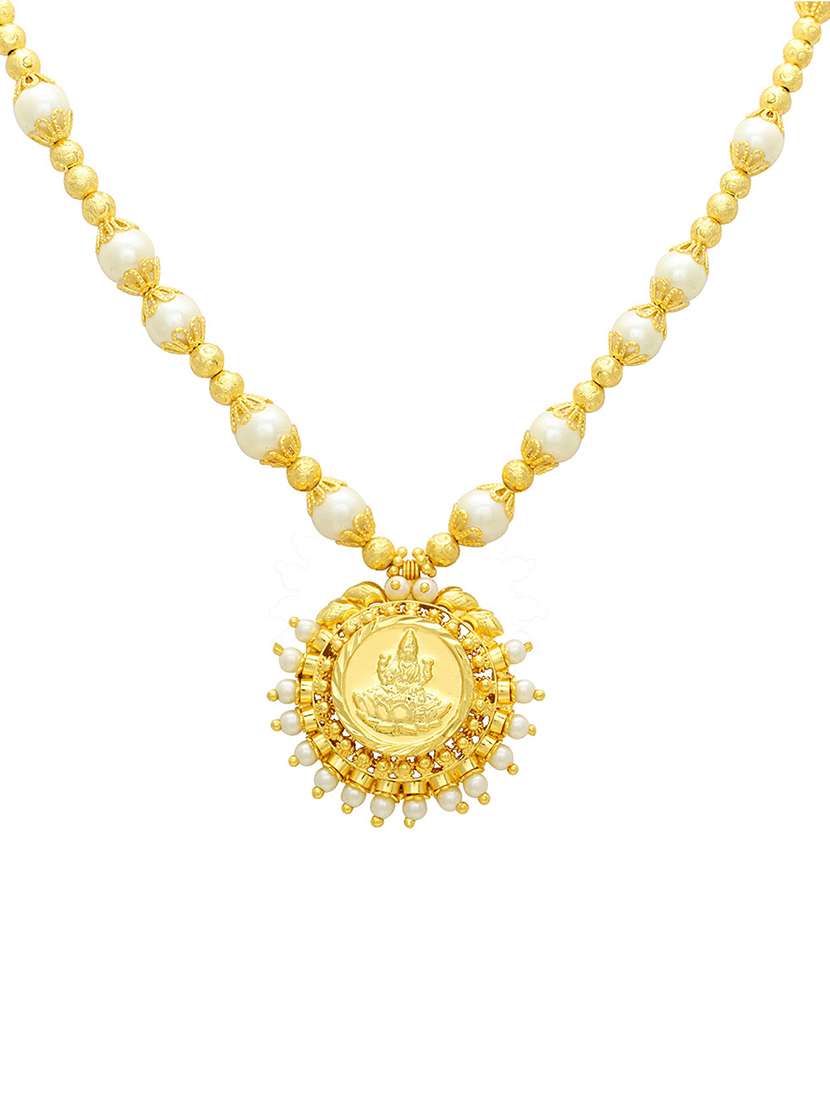memoir lakshmi gold plated pendant