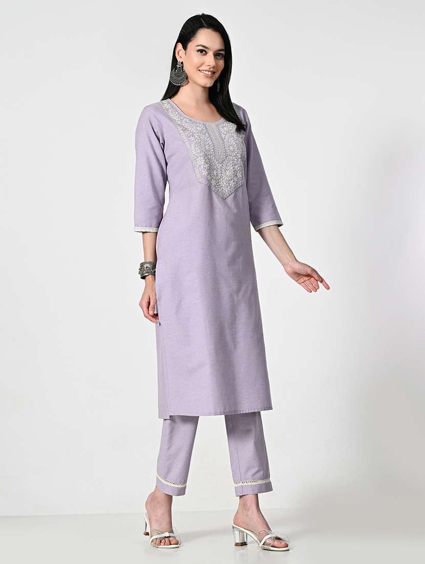 women embroidered kurta pant set with duaptta - 21675428 - Standard Image - 2
