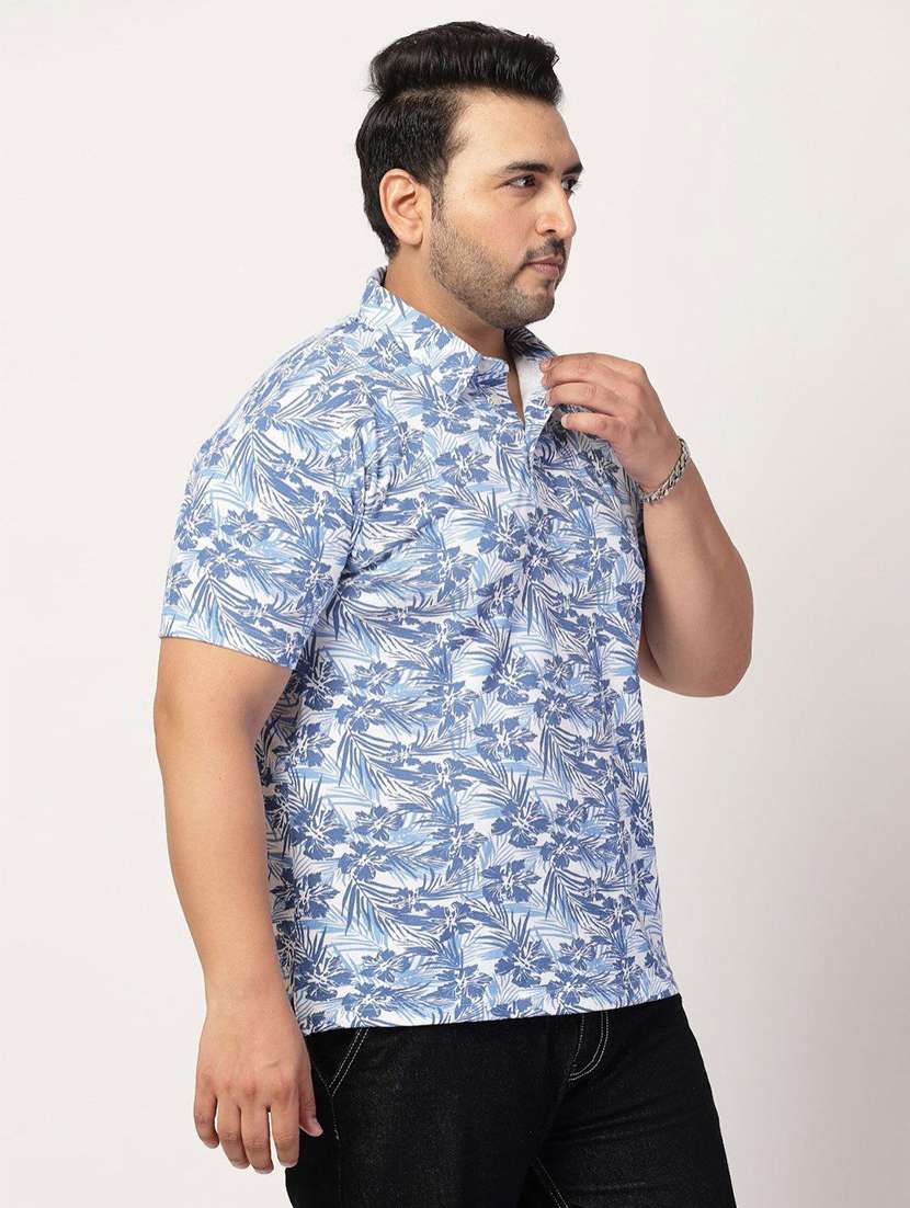 blue cotton plus tshirt - 21675500 -  Standard Image - 2