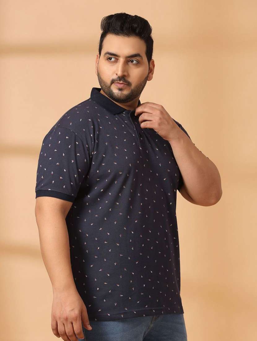 men printed plus size polo t-shirt - 21675508 -  Standard Image - 2