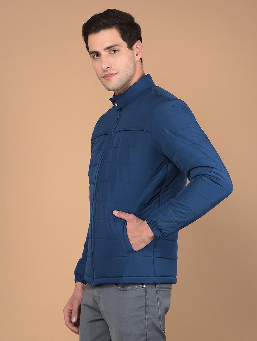 men solid long sleeve puffer jacket - 21675700 - Standard Image - 2