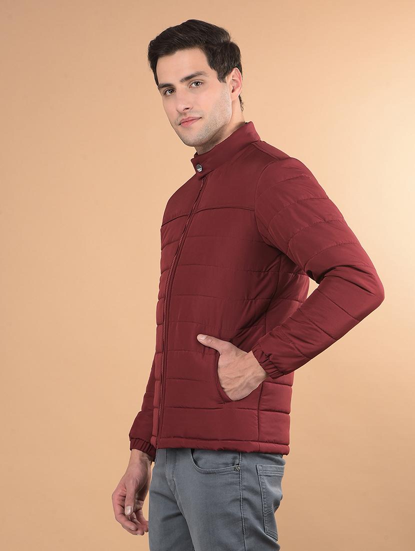 men solid long sleeve puffer jacket - 21675701 - Standard Image - 2